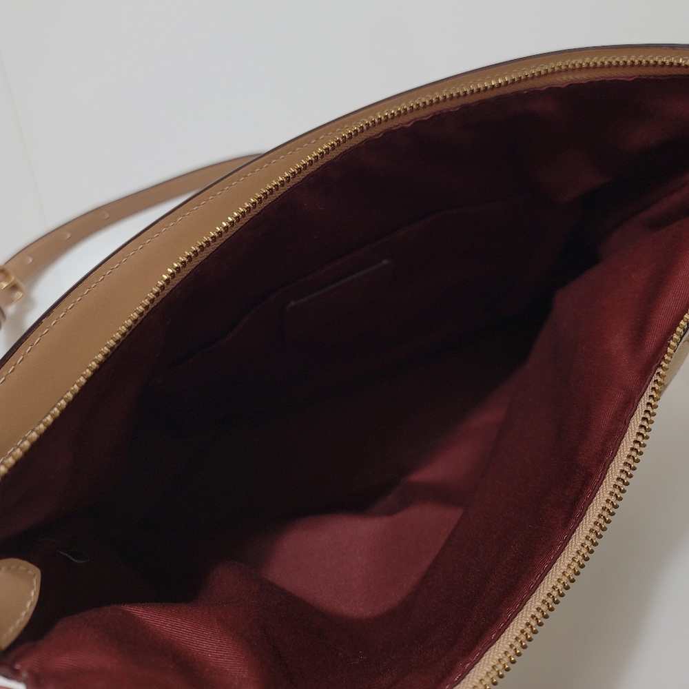 Coach "Evie" Hobo Shoulder Bag Beechwood - Picture 6 of 10